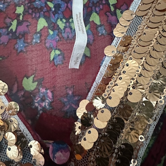 Free People Rare Floral Dress with Sequin - Picture 3 of 6